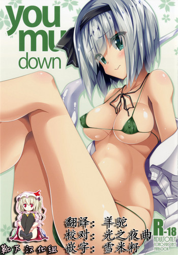 (Reitaisai 14) [Right away (Sakai Minato)] you mu down (Touhou Project) [Chinese] [靴下汉化组]