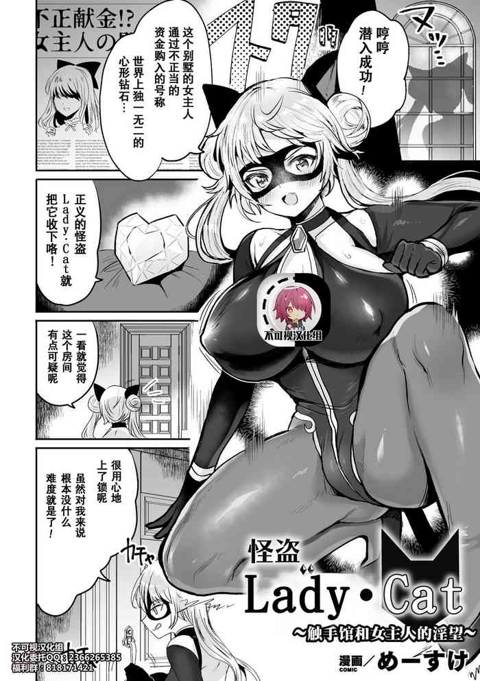 [Meesuke] Kaitou Lady Cat ~Shokushukan to Onna Shujin no Inbou~ (2D Comic Magazine Shokushu Suits Ryoujoku Kegareta Ishou ni Okasareru Seigi no Heroine Vol. 1) [Chinese] [不可视汉化] [Digital]