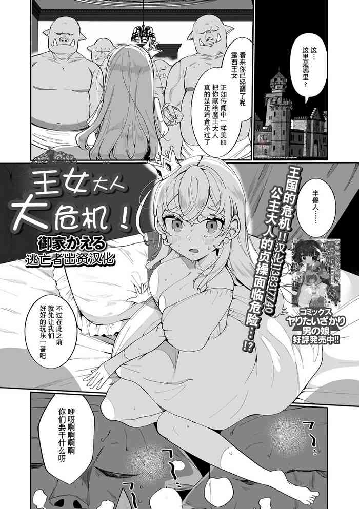 [Oie Kaeru]  Oujo-sama Dai Pinch! (Isekai Musume to no Kousetsu) [Chinese] [逃亡者×真不可视汉化组] [Digital]